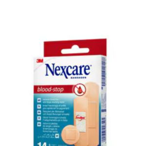 Nexcare Blood Stop Pansements Hémostatiques, assortiment 14 pansements