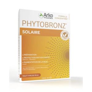 Phytobronz Solaire 30 gélules Préparation globale de la peau