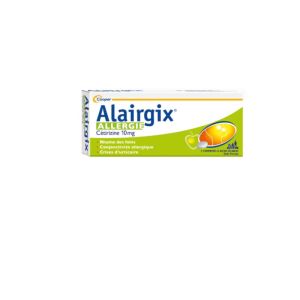 Alairgix Allergie Cétirizine 10 mg Comprimés à sucer sécables Boîte de 7