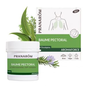 Baume Pectoral BIO à l'eucalyptus AROMAFORCE - 80mL