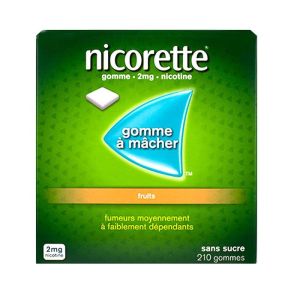 Nicorette 2Mg Gomme Frui Ss 210