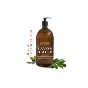 Beauterra Savon d'Alep Liquide à l'huile d'olive et baies de laurier 500 mL