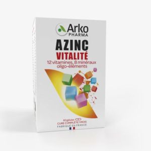 Arko Azinc Vitalité 12 vitamines, 8 minéraux oligo-éléments - Boite 60 gélules