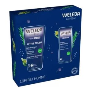 Coffret Homme Weleda gel douche 200 mL & Crème hydratante 30 mL