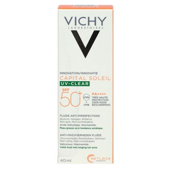 Vichy Uv-Clear Spf50 40Ml