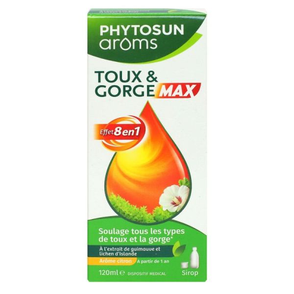 Phytosun Arôms Sirop Toux & Gorge Max - 120mL