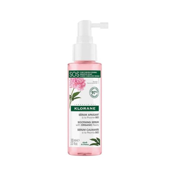 Klorane sérum apaisant à la Pivoine Bio 100 ml