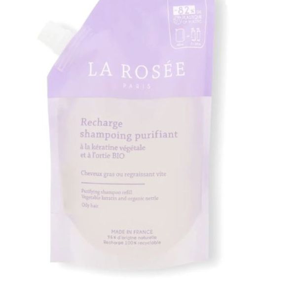 La Rosée Shampoing Purifiant Cheveux regraissant vite Recharge 400 mL