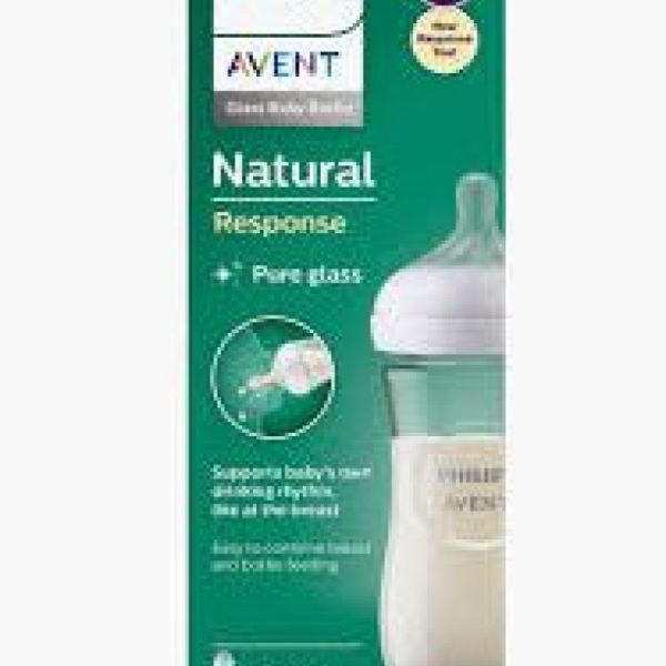 Avent Biberon Natural Response 240mL Verre 1m+