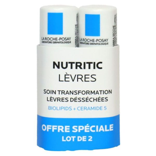 Baume à lèvres stick Nutritic La Roche Posay lot de 2