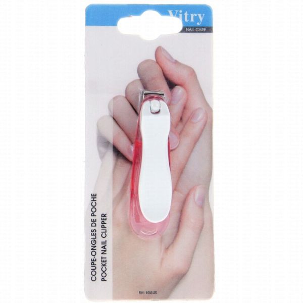 Coupe Ongles de poche Manucure Transparent Plexi