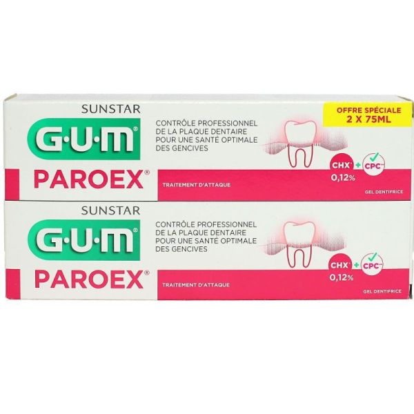 Paroex Gel Dent 75 Ml Lot De 2