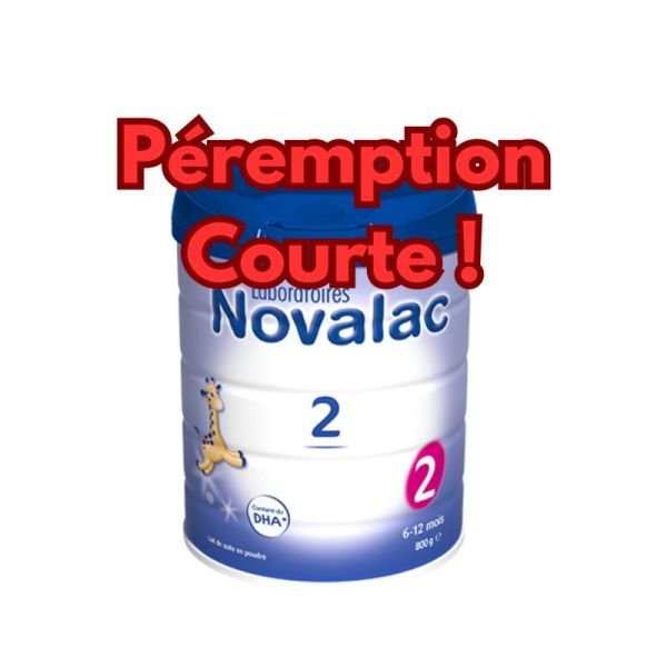 Novalac 2 (6-12 mois) Lait Poudre 800g -DATE PEREMPTION COURTE 23/11/24