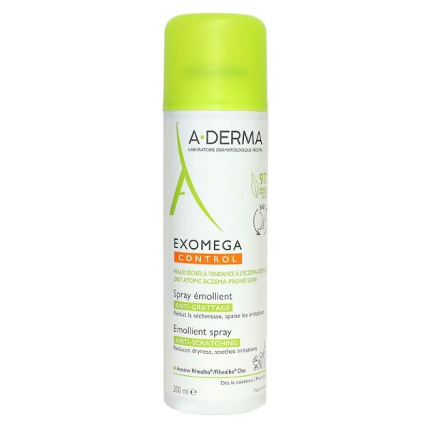 A-DERMA EXOMEGA CONTROL SPRAY ÉMOLLIENT anti-démangeaisons 200mL