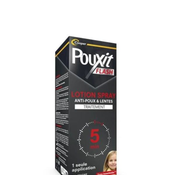 Pouxit Flash Lotion Traitement anti poux et lentes 150mL + 30mL Offerts