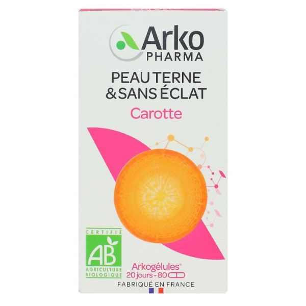 Arkopharma Arkogélules Carotte - Peau terne & sans éclat