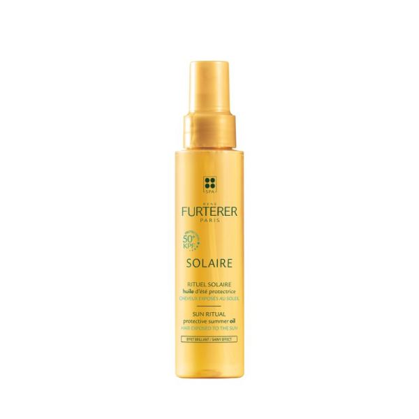 René Furterer Solaire Huile d'été protectrice - Cheveux sensibilisés : soleil, mer, piscine - 100 ml