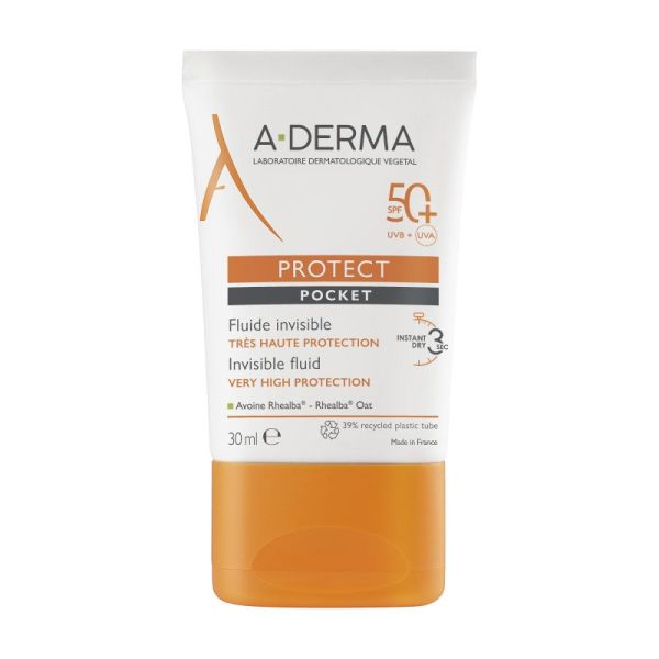 A-Derma Protect Fluide Invisible Pocket Spf 50+  tube 30ML