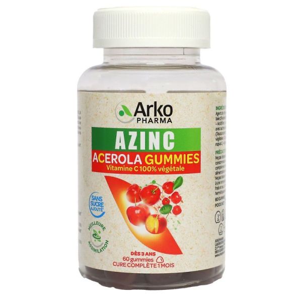 Azinc Vegetal Acerola Gommes