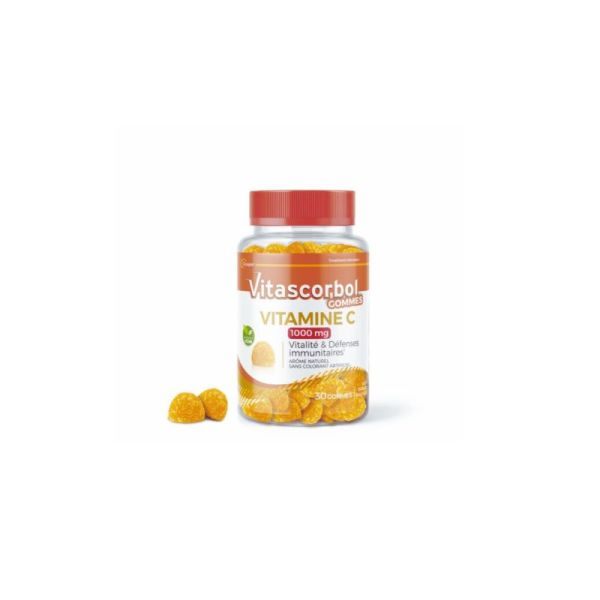 Vitascorbol Gommes Vitamine C 1000mg - 30 gommes