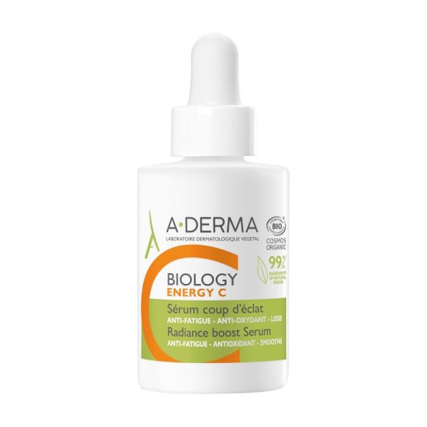 A-DERMA BIOLOGY ENERGY C Sérum Coup d'éclat à la vitamine C 30mL