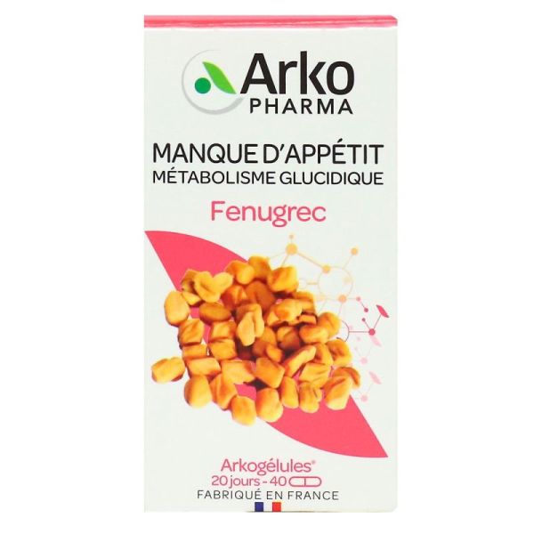 Arkopharma Fenugrec Bio Boite 40 gélules