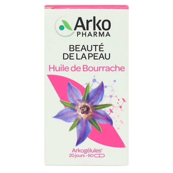 Arkogélules Huile de Bourrache Bio Boite de 60 gélules