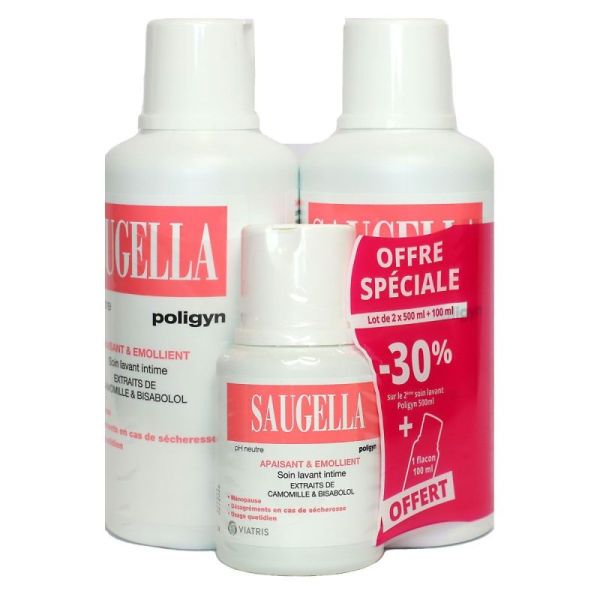 Saugella  Poligyn 2X500Ml100Ml Offert