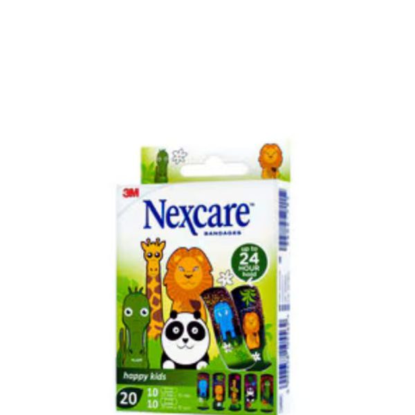 Nexcare Pansements Happy Kids Animaux bte de 20