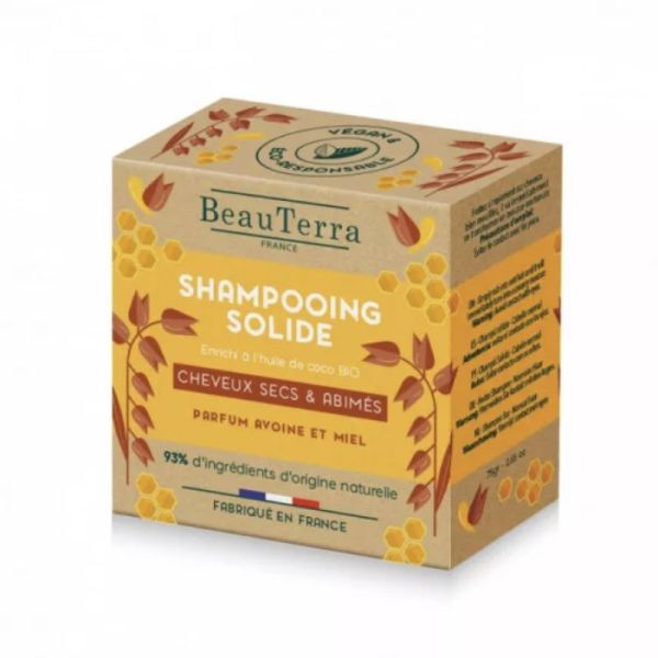 Beauterra Shampoing Solide Cheveux Secs 75g