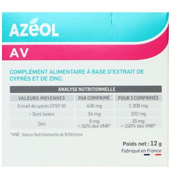 Azeol AV Défenses immunitaires - 15 comprimés