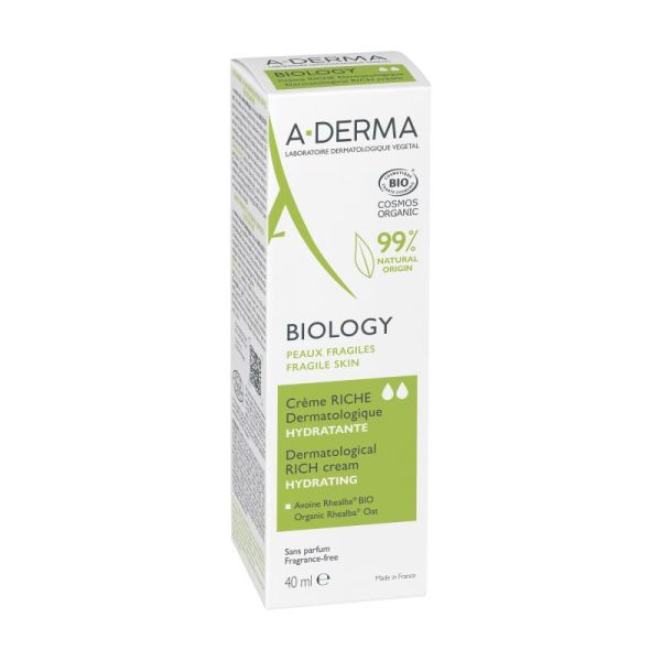 A-Derma BIOLOGY Crème Riche Hydratante 40mL