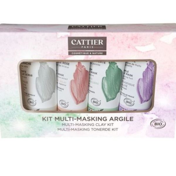 Cattier Coffret multi-masques Argile 4x30 mL