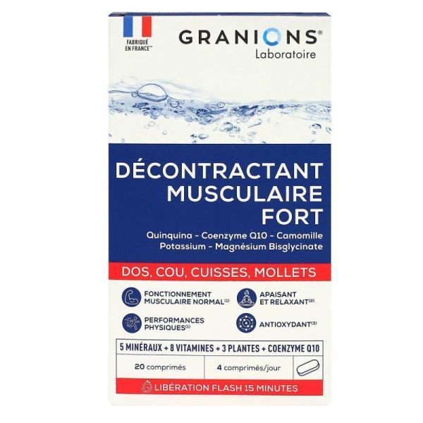 Granions Décontractant Musculaire Fort 20cpr