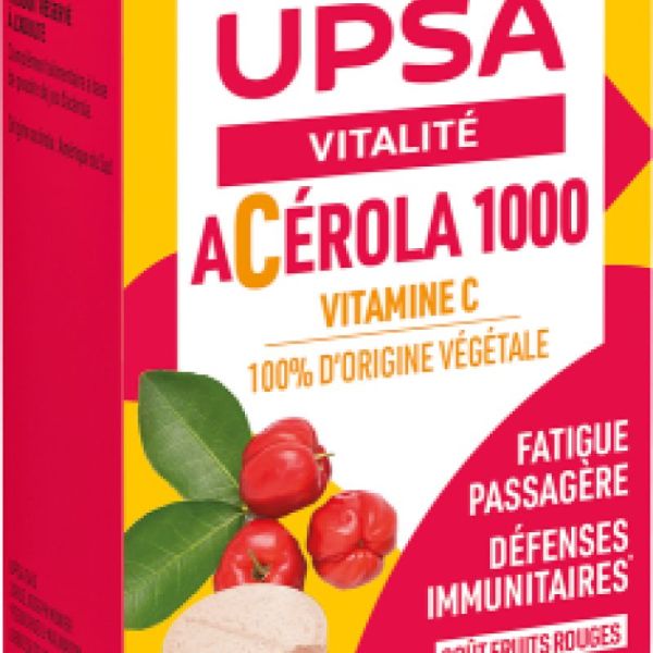 Upsa Acerola 1000 Bio - 30 comprimés à croquer